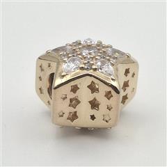 Pandora SHINE MET ALE Gold Plated Celestial Star Clear CZ Charm 768466C01